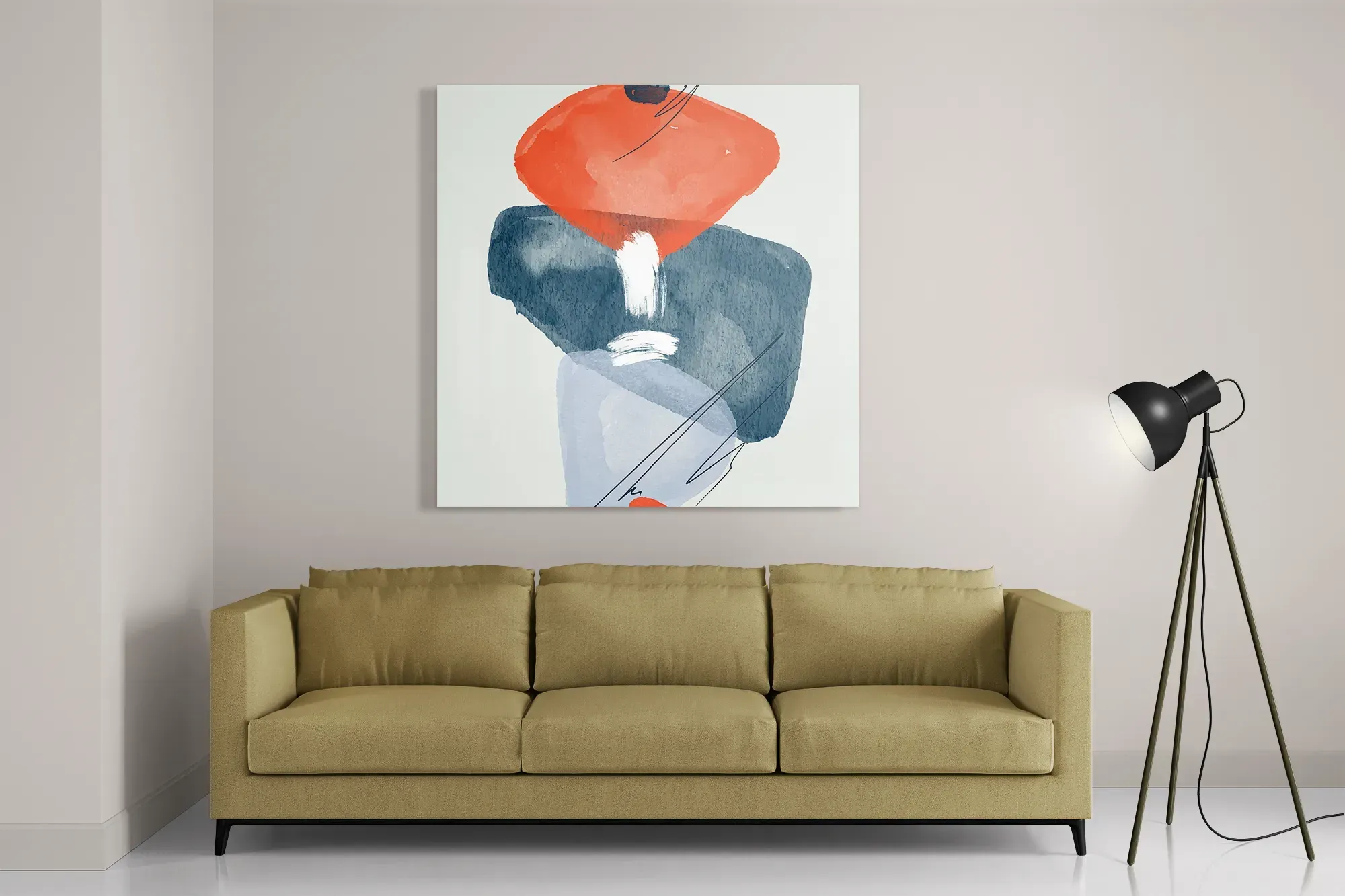 Schilderij Scandinavisch Design Vierkant Template D Vierkant Abstract 116 2