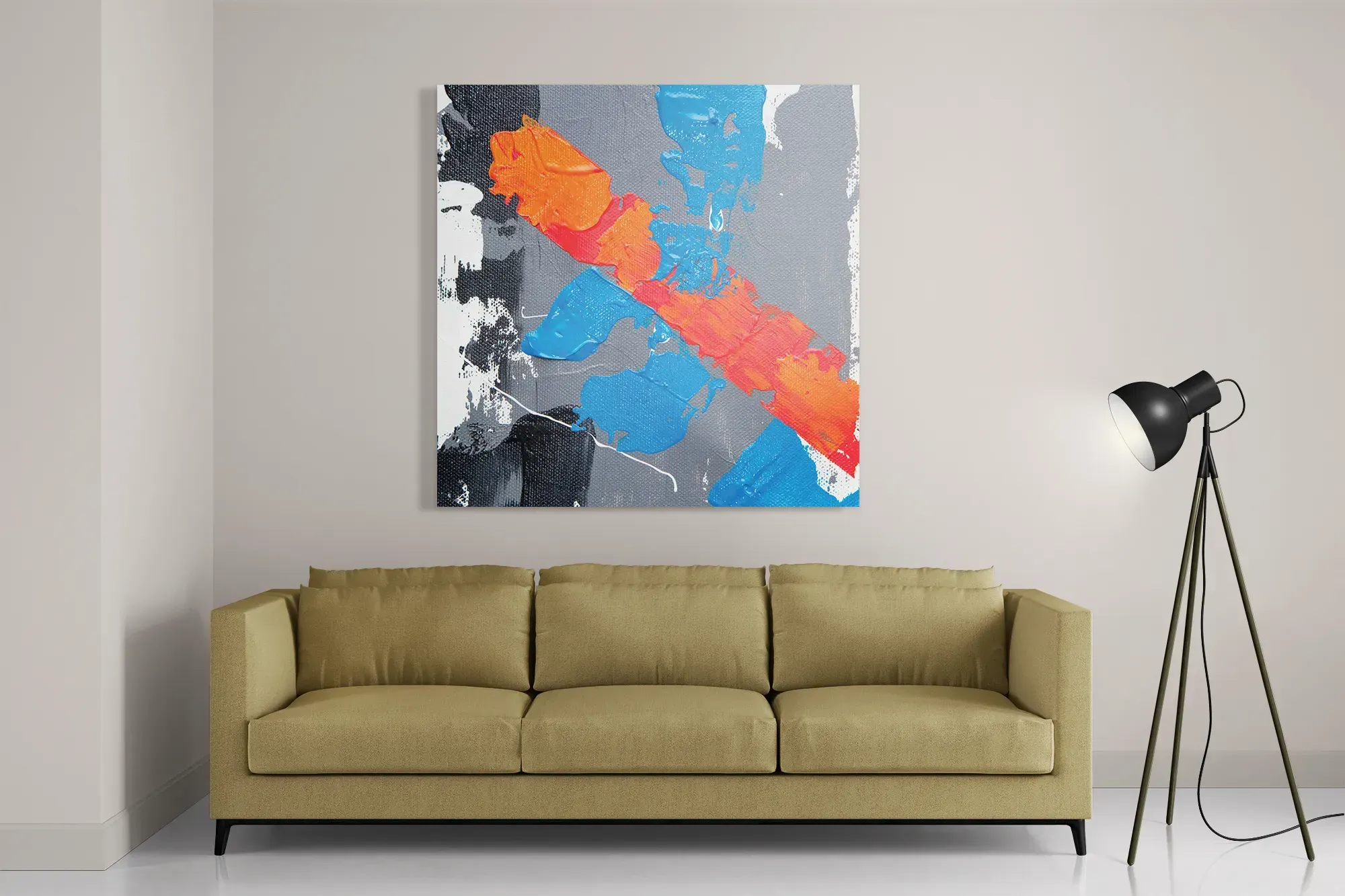 Template_D_Vierkant_Abstract_118-2 Schilderij Painted Canvas Vierkant Template D Vierkant Abstract 118 2