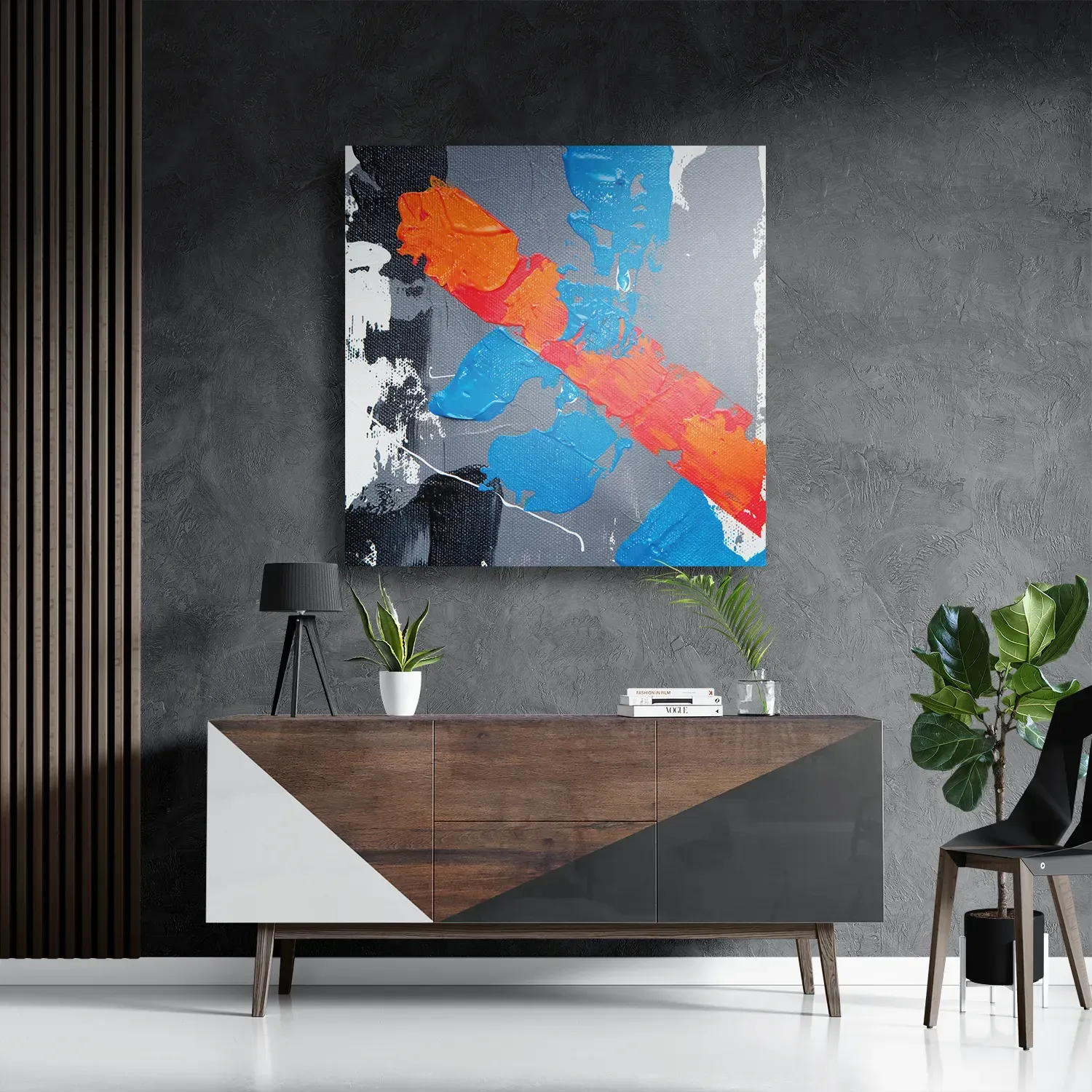 Template_D_Vierkant_Abstract_118-3 Schilderij Painted Canvas Vierkant Template D Vierkant Abstract 118 3