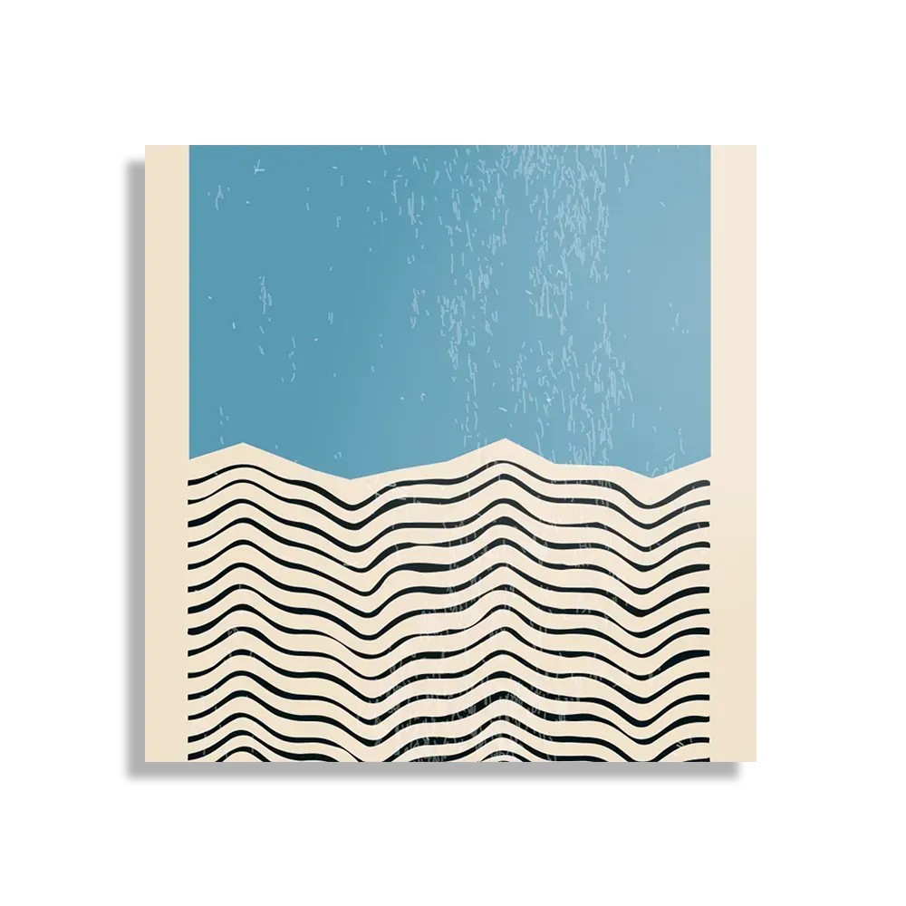 Schilderij Scandinavisch Basis Blauw Vierkant Template D Vierkant Abstract 13 1