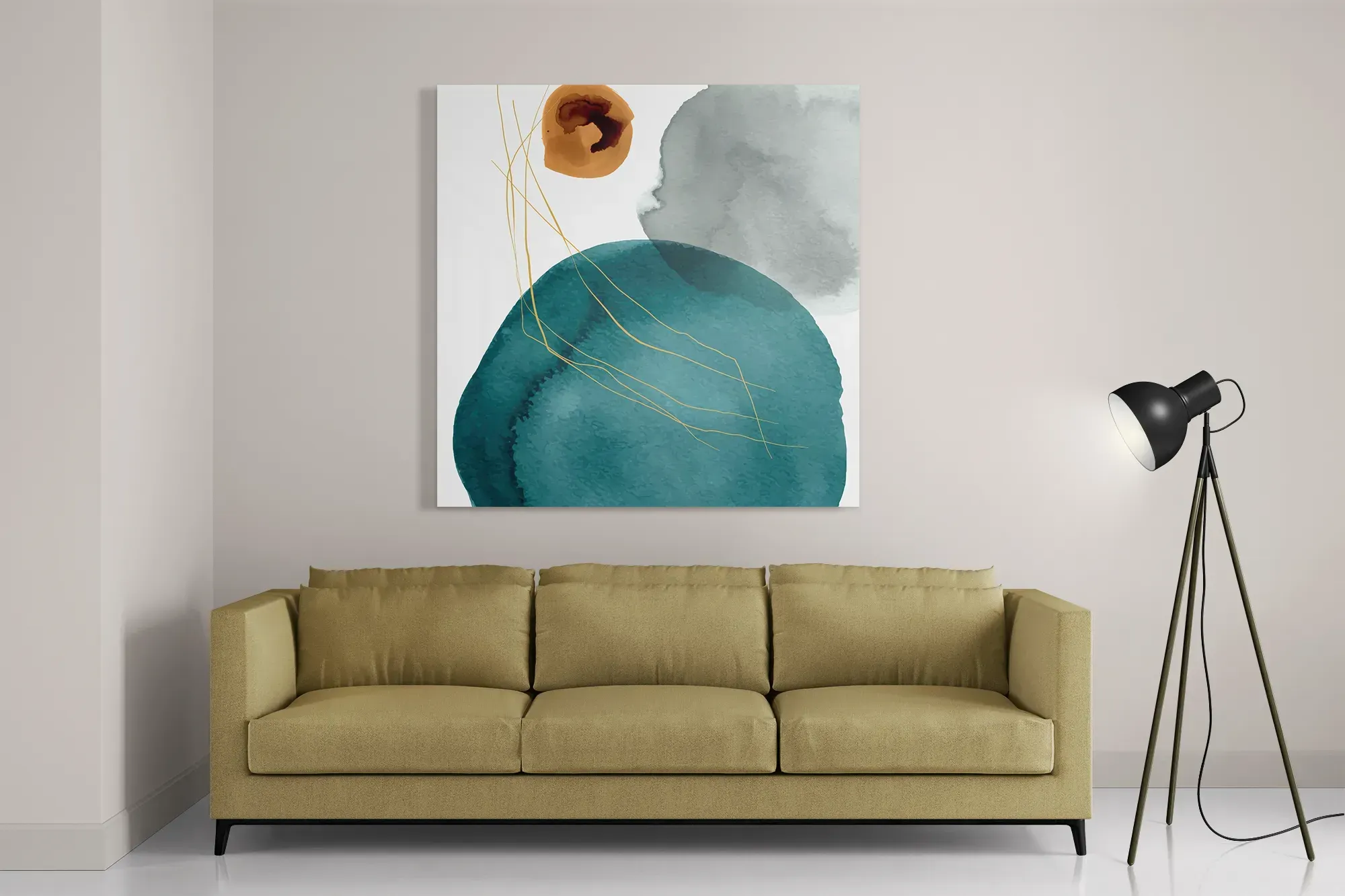 Schilderij Abstract Cirkels Multikleur 01 Vierkant Template D Vierkant Abstract 20 2