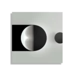 Schilderij Scandinavisch Wit met Zwart Element 01 Vierkant Template D Vierkant Abstract 21 1