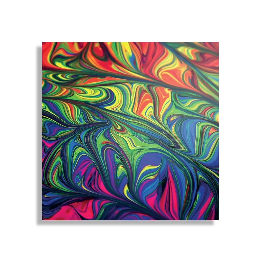 Schilderij Verf Kleuren Gemengd Vierkant Template D Vierkant Abstract 37 1