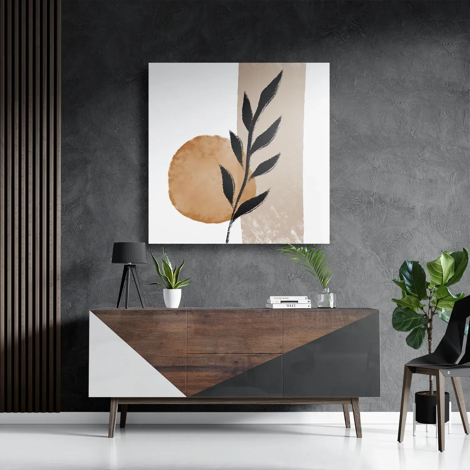 Template_D_Vierkant_Abstract_40-3 Schilderij Scandinavisch Patroon met Bloem 02 Vierkant Template D Vierkant Abstract 40 3