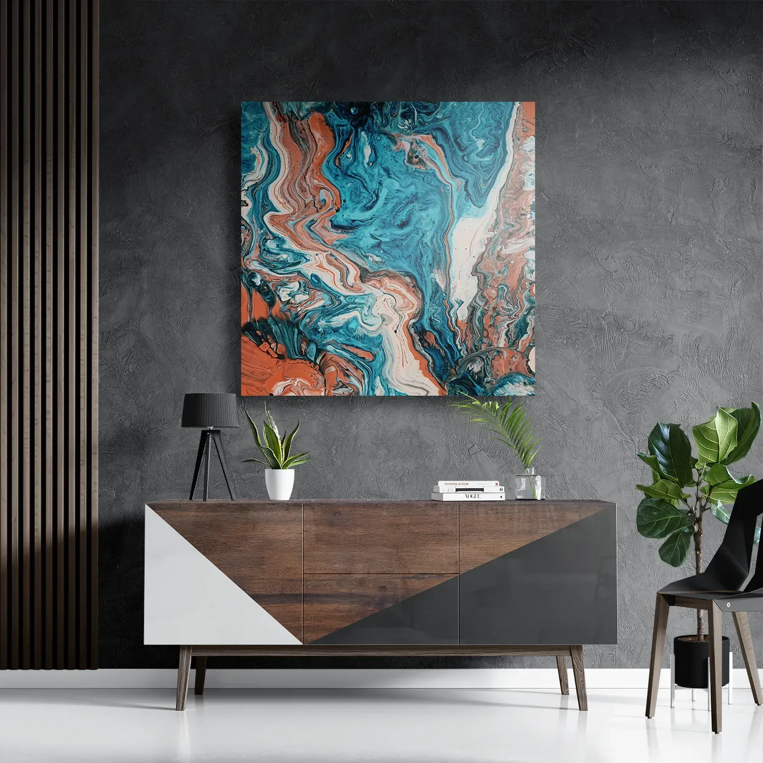 Template_D_Vierkant_Abstract_85-3 Schilderij Painted Colored Vierkant Template D Vierkant Abstract 85 3