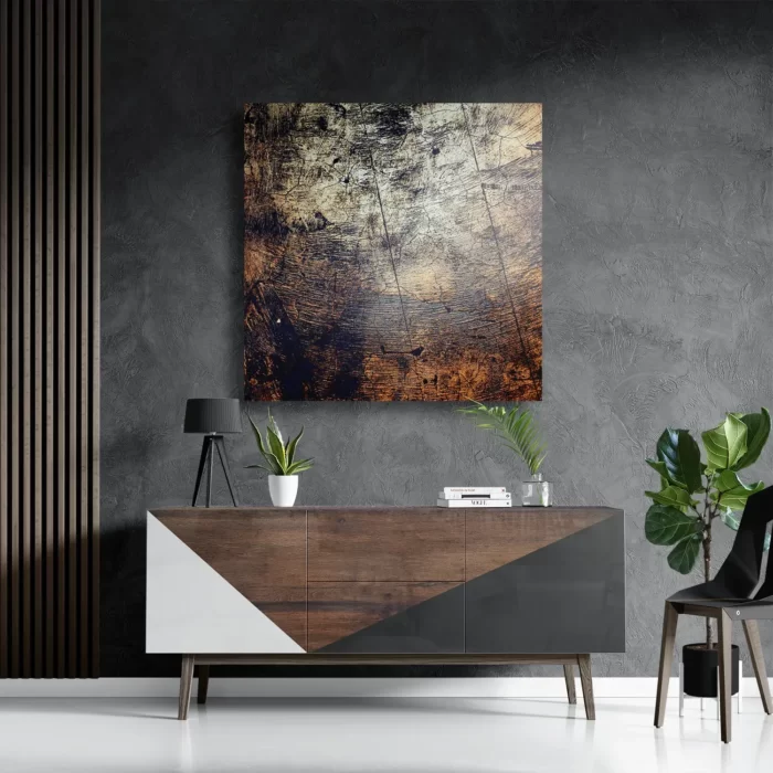 Schilderij Boomstam - Boomschors - Hout Patroon Vierkant Template D Vierkant Abstract 94 3