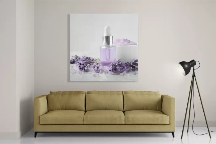 Schilderij Beautysallon Lavendel Marmer 02 Vierkant Template D Vierkant Beauty 14 2