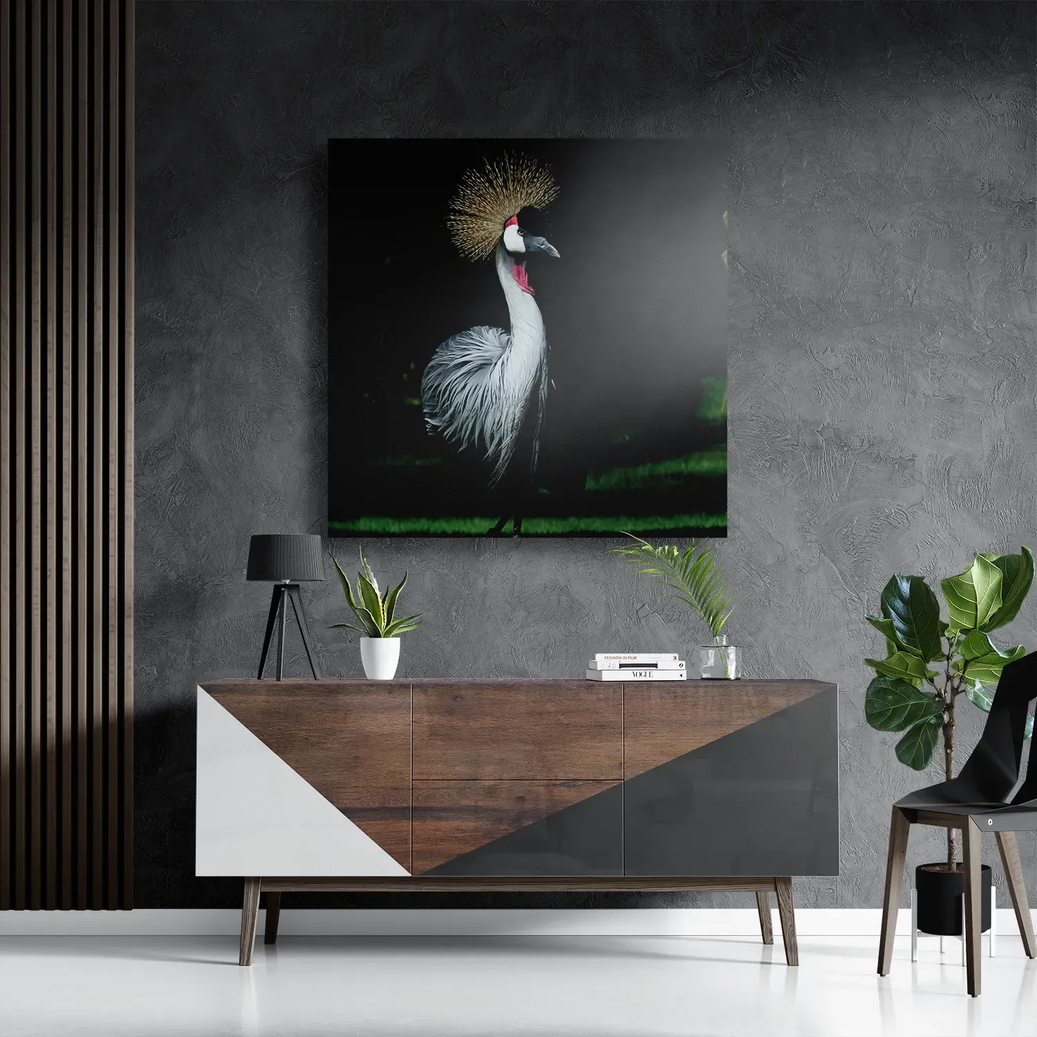 Schilderij De Witte Pauw Vierkant Template D Vierkant Dieren 15 3