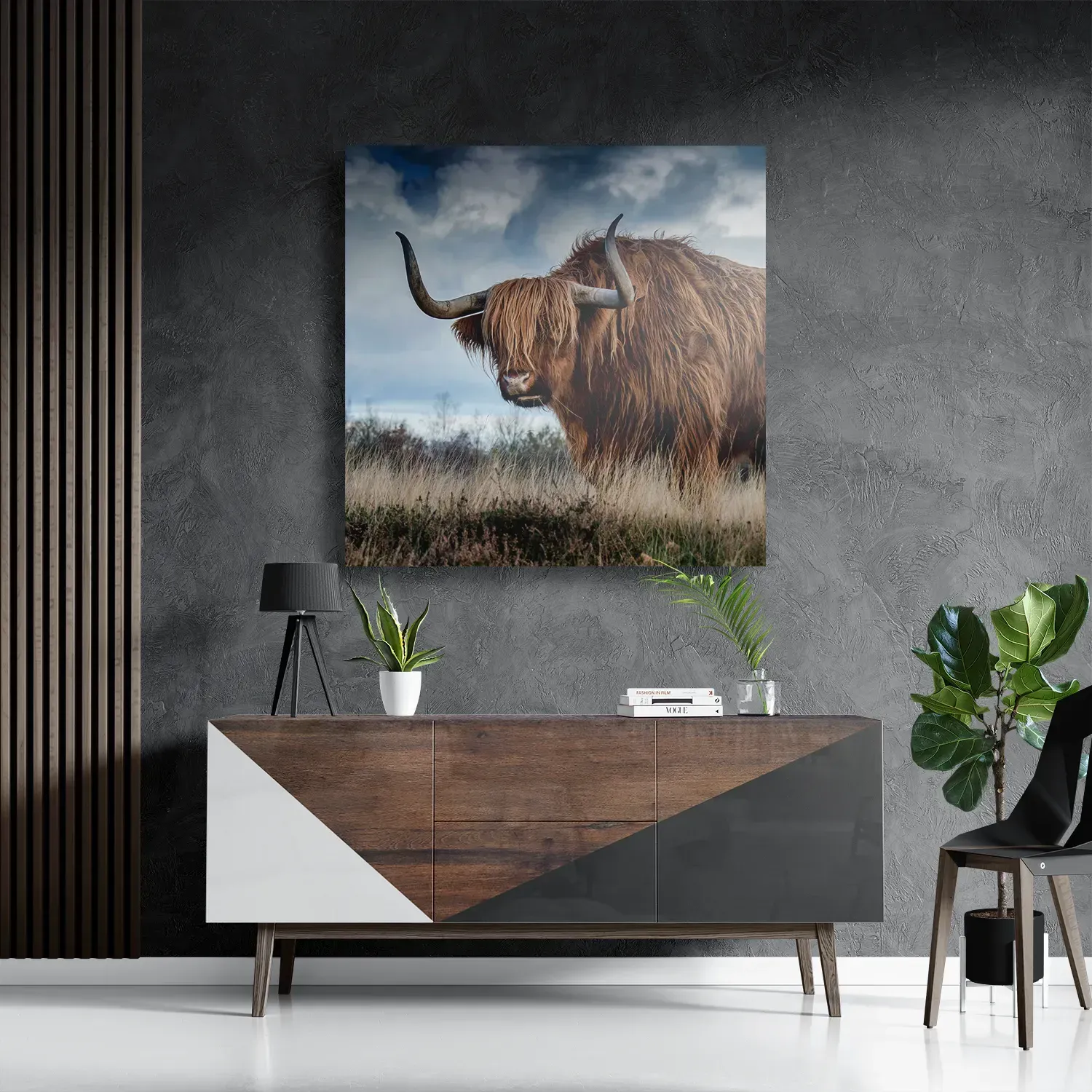 Schilderij Bizon Vierkant Template D Vierkant Dieren 18 3