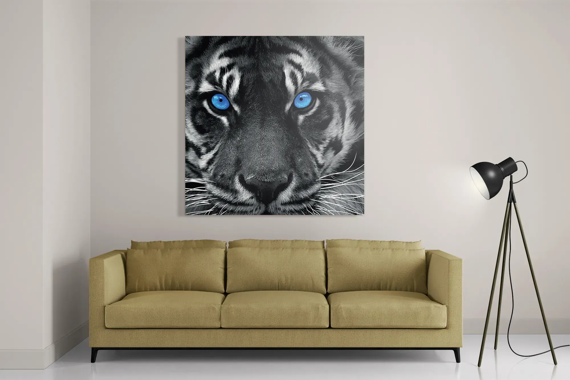 Template_D_Vierkant_Dieren_42-2 Schilderij Lion With Blue Eyes Vierkant Template D Vierkant Dieren 42 2