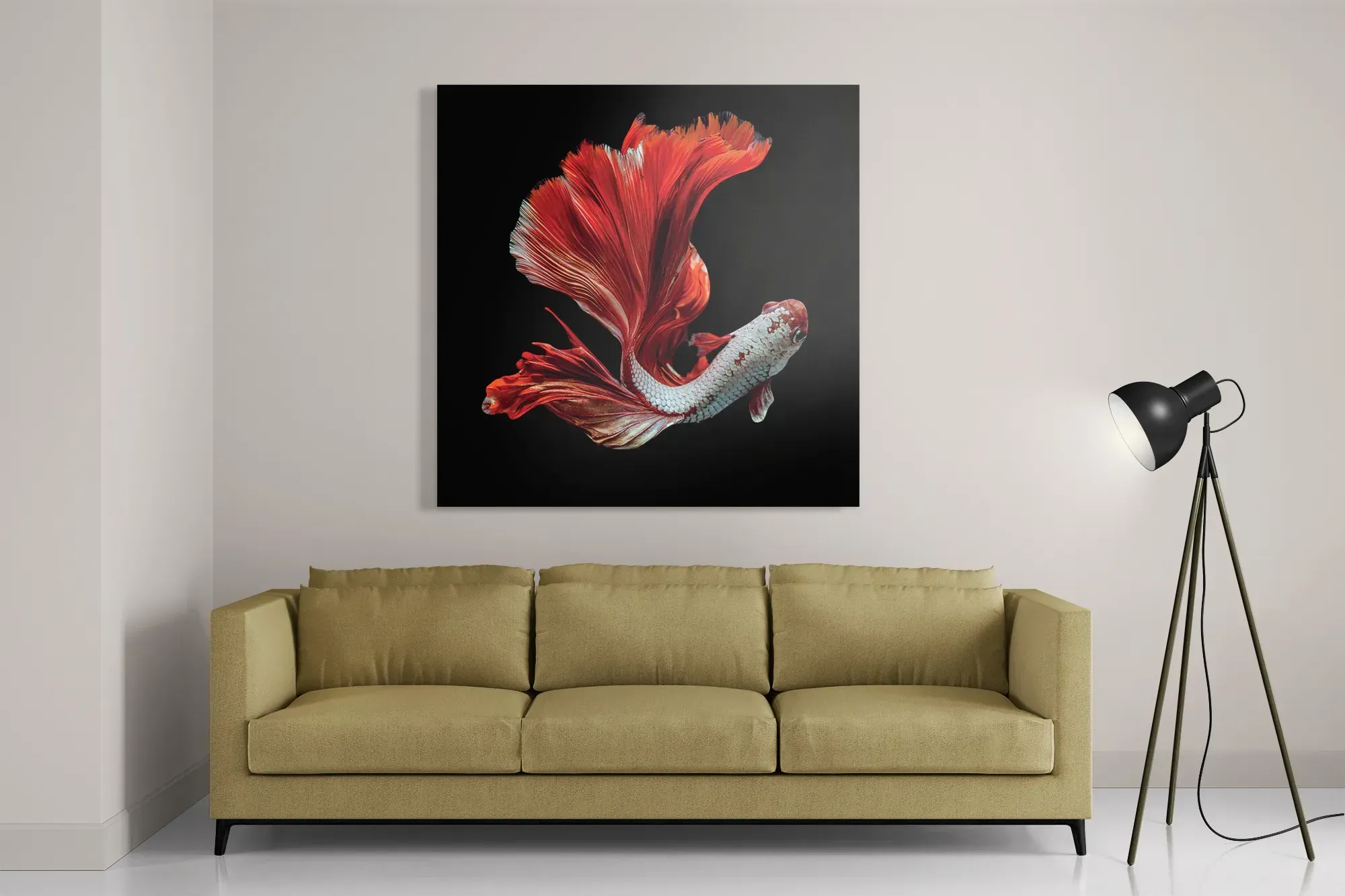 Template_D_Vierkant_Dieren_43-2 Schilderij The Betta Fish Vierkant Template D Vierkant Dieren 43 2