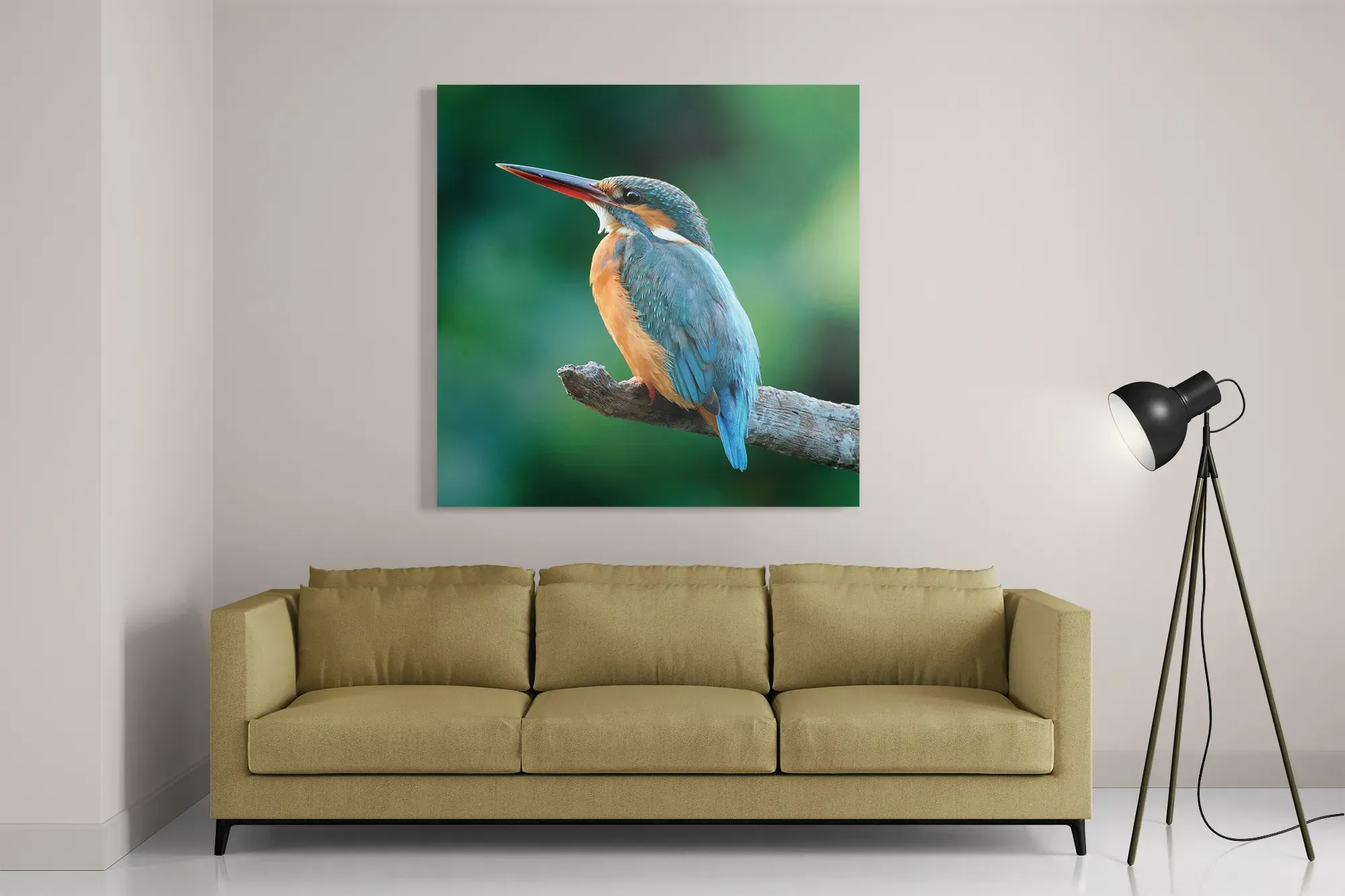 Schilderij De Ijsvogel Vierkant Template D Vierkant Dieren 51 2