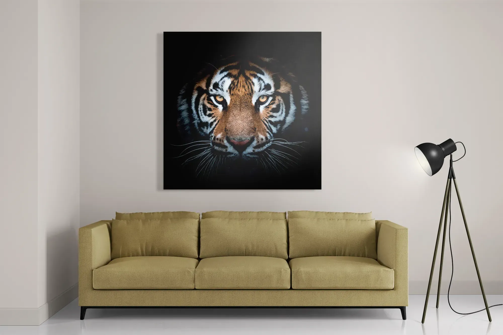 Template_D_Vierkant_Dieren_62-2 Schilderij De Gevaarlijke Tijger Vierkant Template D Vierkant Dieren 62 2