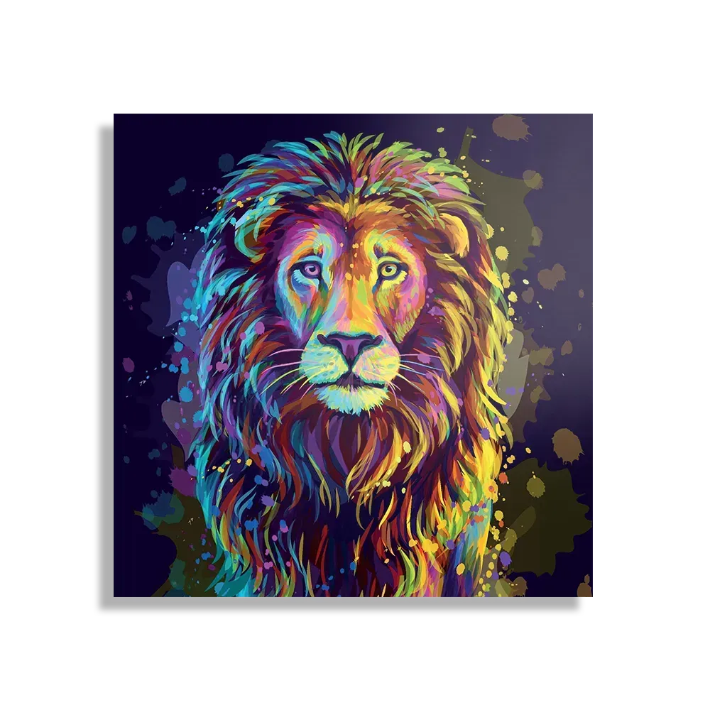 Template_D_Vierkant_Dieren_64-1 Schilderij Colored Lion Vierkant Template D Vierkant Dieren 64 1