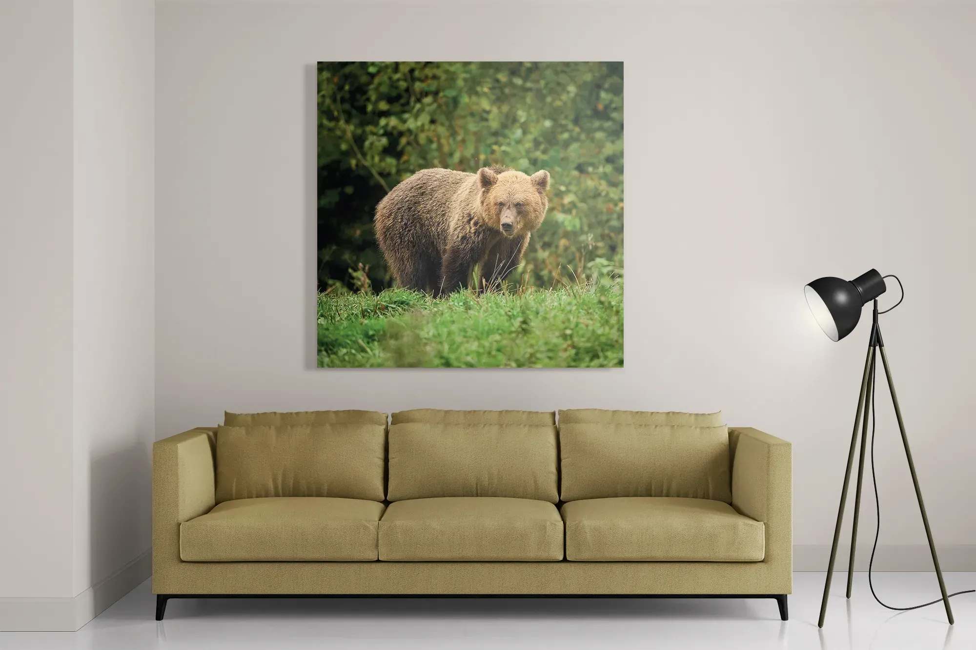 Template_D_Vierkant_Dieren_78-2 Schilderij De Beer Tussen Het Groen Vierkant Template D Vierkant Dieren 78 2