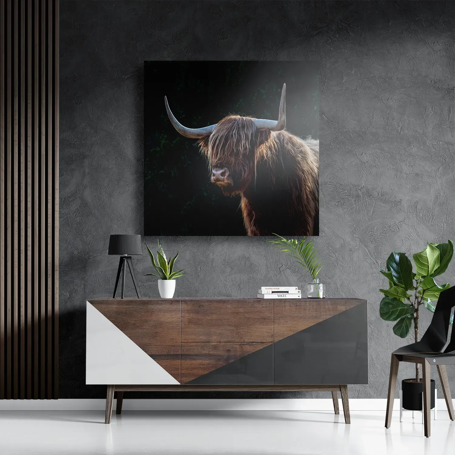 Template_D_Vierkant_Dieren_79-3 Schilderij De Wilde Bizon Vierkant Template D Vierkant Dieren 79 3