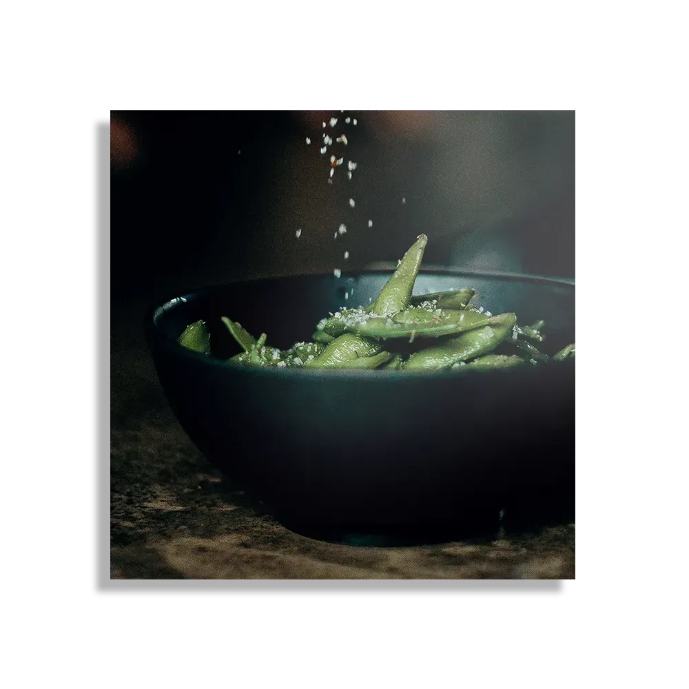 Schilderij Edamame Bonen Gezout Vierkant Template D Vierkant Eten En Drinken 21 1