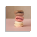 Schilderij Macarons Roze Beige Tinten Vierkant Template D Vierkant Eten En Drinken 28 1