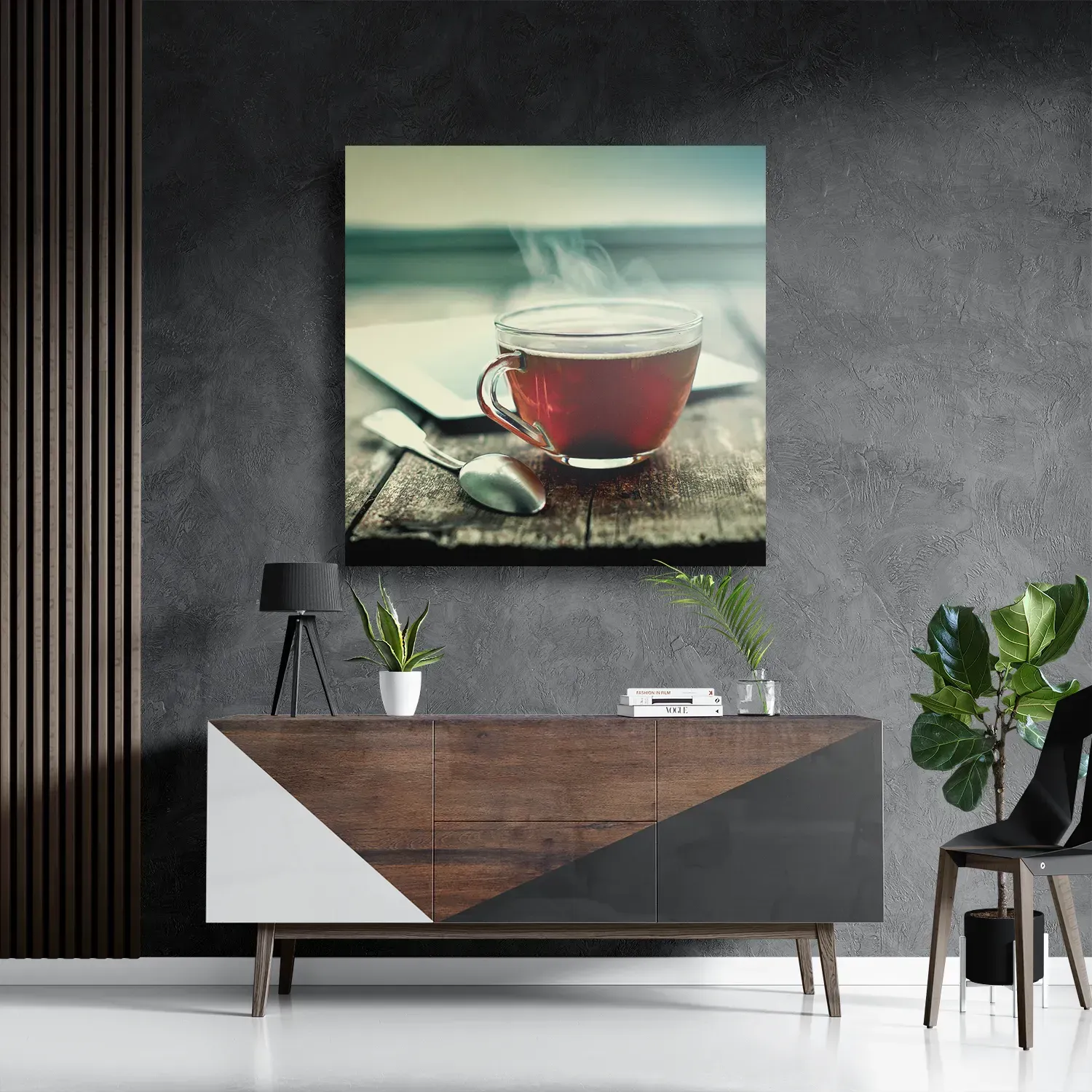 Schilderij Thee Vierkant Template D Vierkant Eten En Drinken 33 3