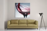 Schilderij Glas Rode wijn 01 Vierkant Template D Vierkant Eten En Drinken 36 2