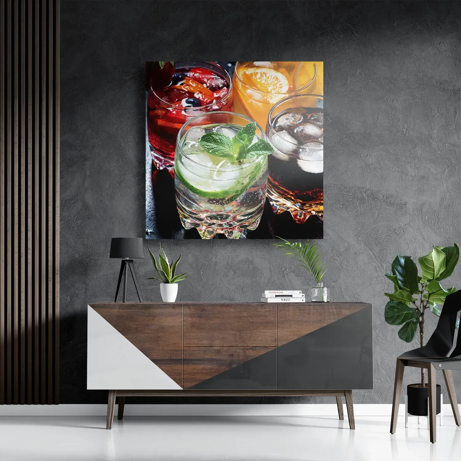 Schilderij Cocktails Vierkant Template D Vierkant Eten En Drinken 37 3