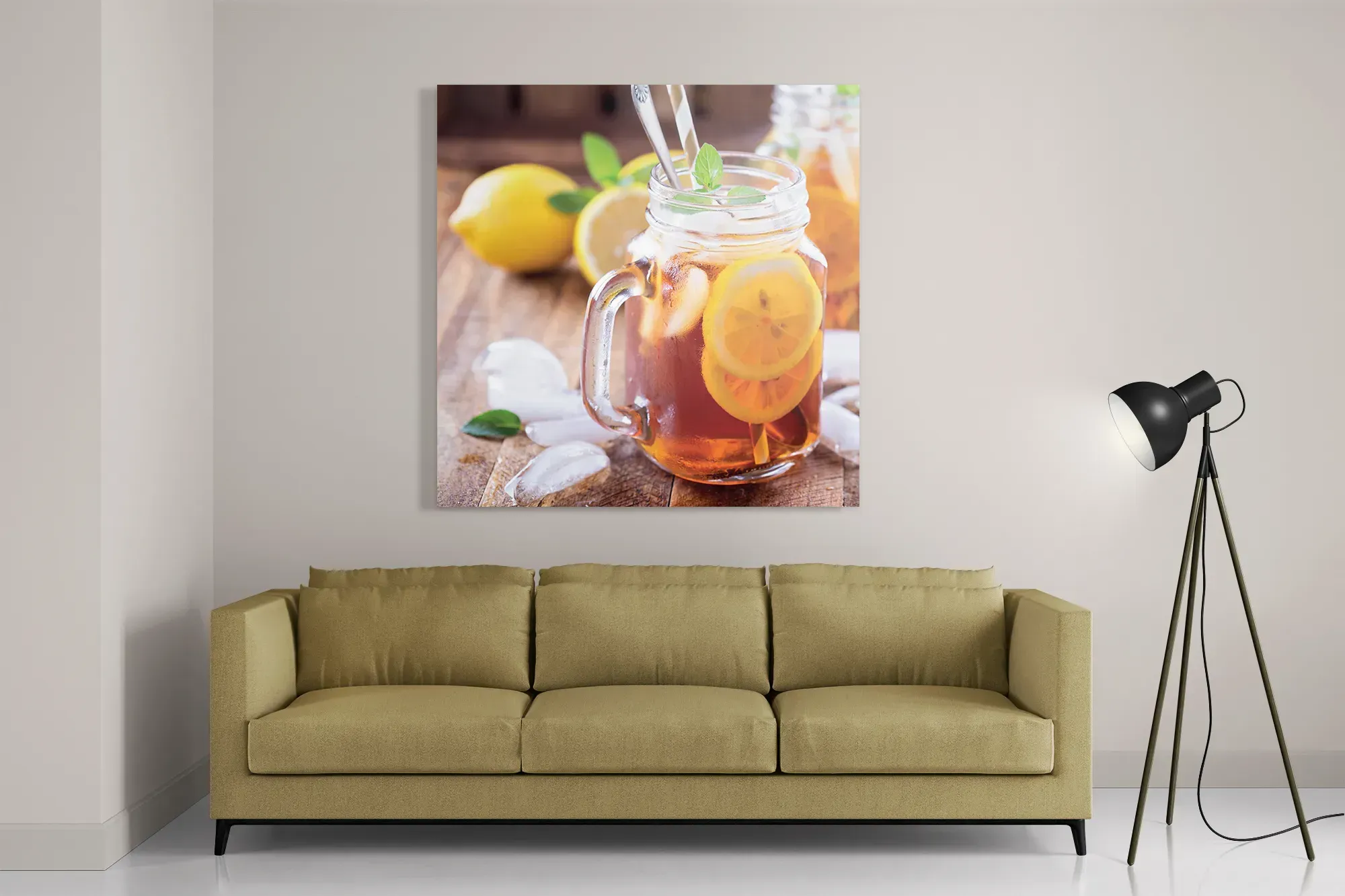 Schilderij Home Made Lemonade Vierkant Template D Vierkant Eten En Drinken 38 2