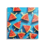Schilderij Watermeloen Ijsjes Vierkant Template D Vierkant Eten En Drinken 39 1