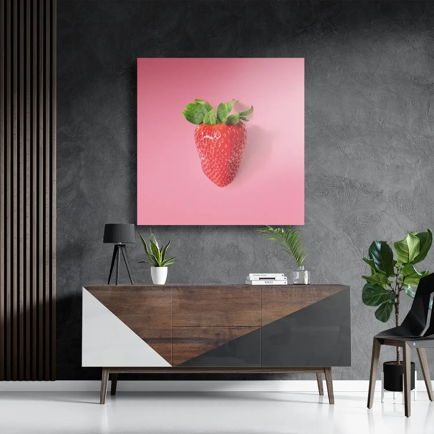 Schilderij Strawberry Vierkant Template D Vierkant Eten En Drinken 4 3