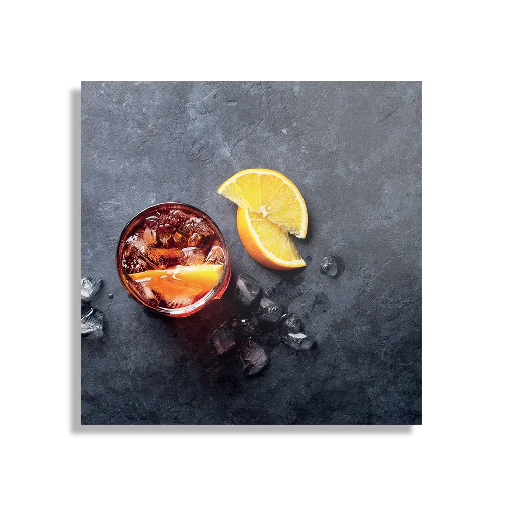 Schilderij Cocktail met Citroen Vierkant Template D Vierkant Eten En Drinken 42 1