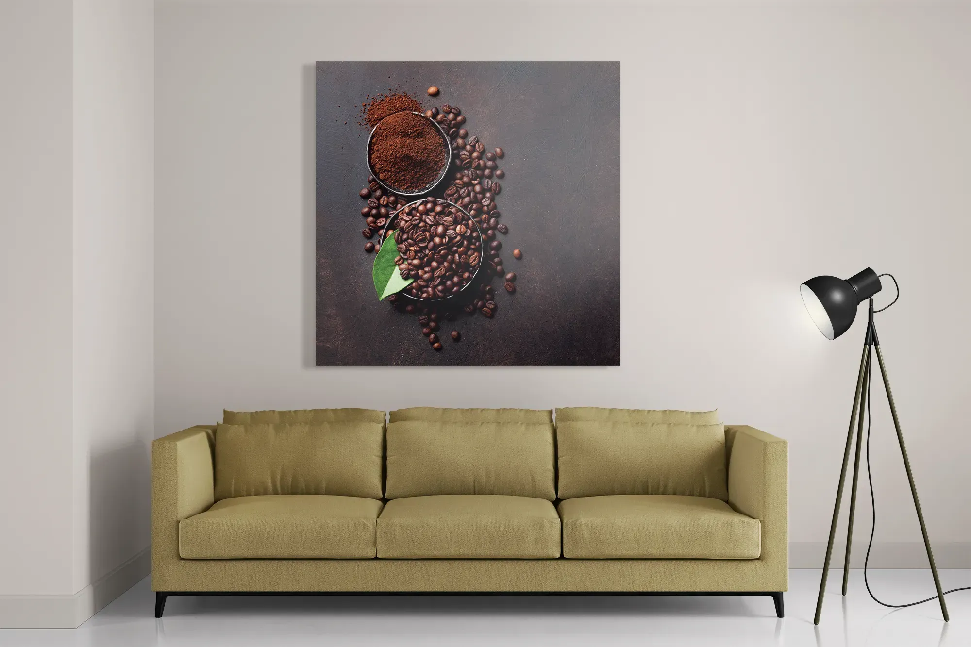 Schilderij Koffiebonen 01 Vierkant Template D Vierkant Eten En Drinken 45 2