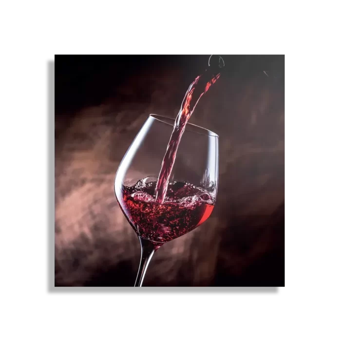 Schilderij Glas Rode wijn 02 Vierkant Template D Vierkant Eten En Drinken 51 1
