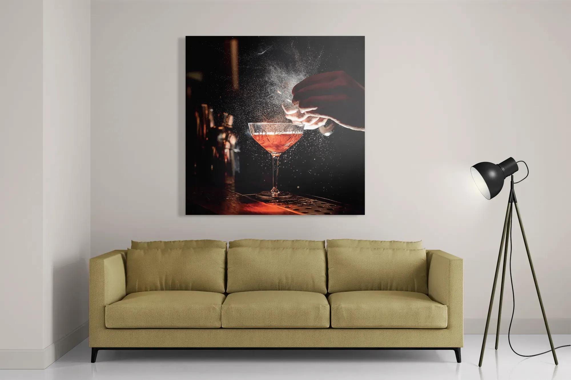 Schilderij Cocktail Bar 01 Vierkant Template D Vierkant Eten En Drinken 55 2