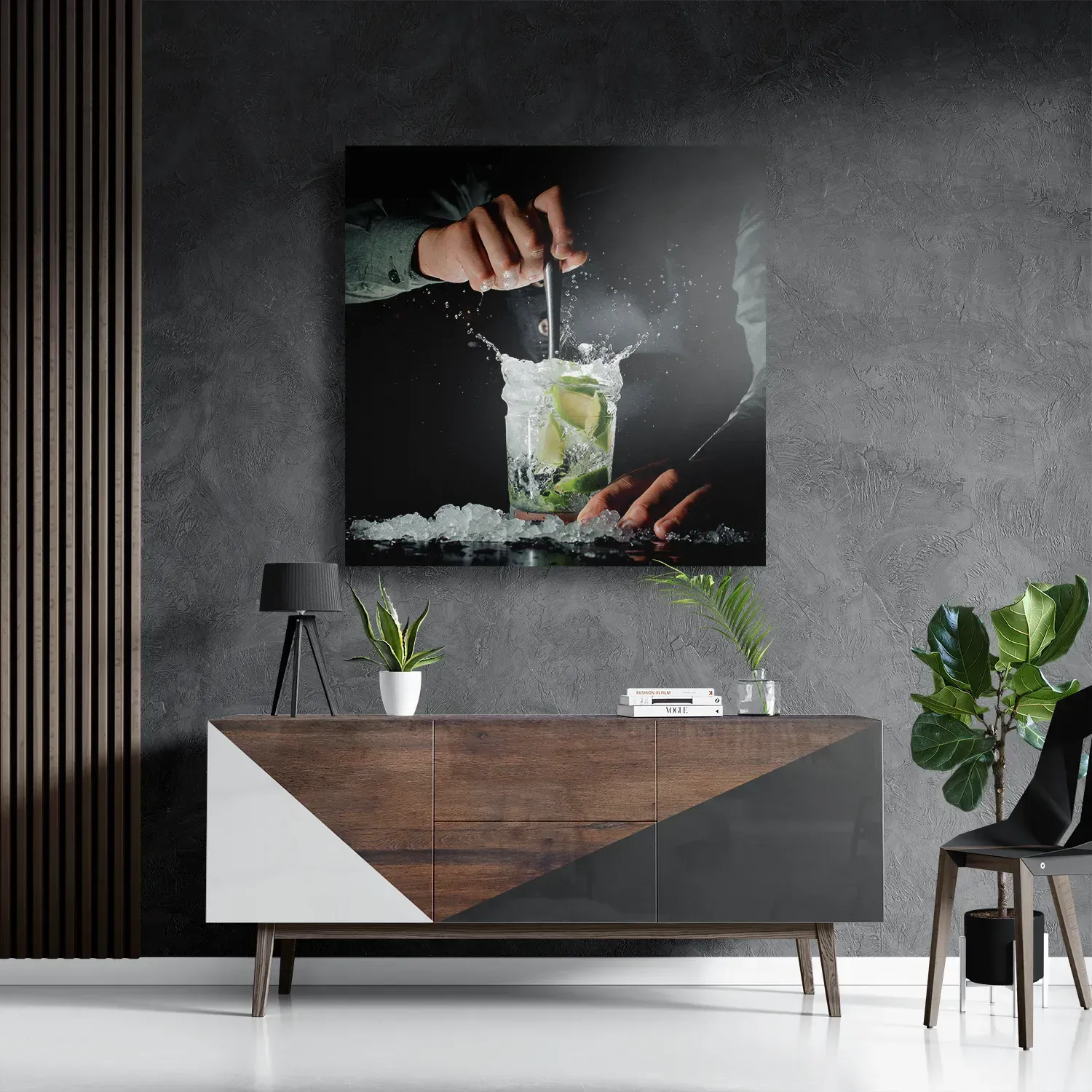 Schilderij Cocktail Bar 02 Vierkant Template D Vierkant Eten En Drinken 56 3
