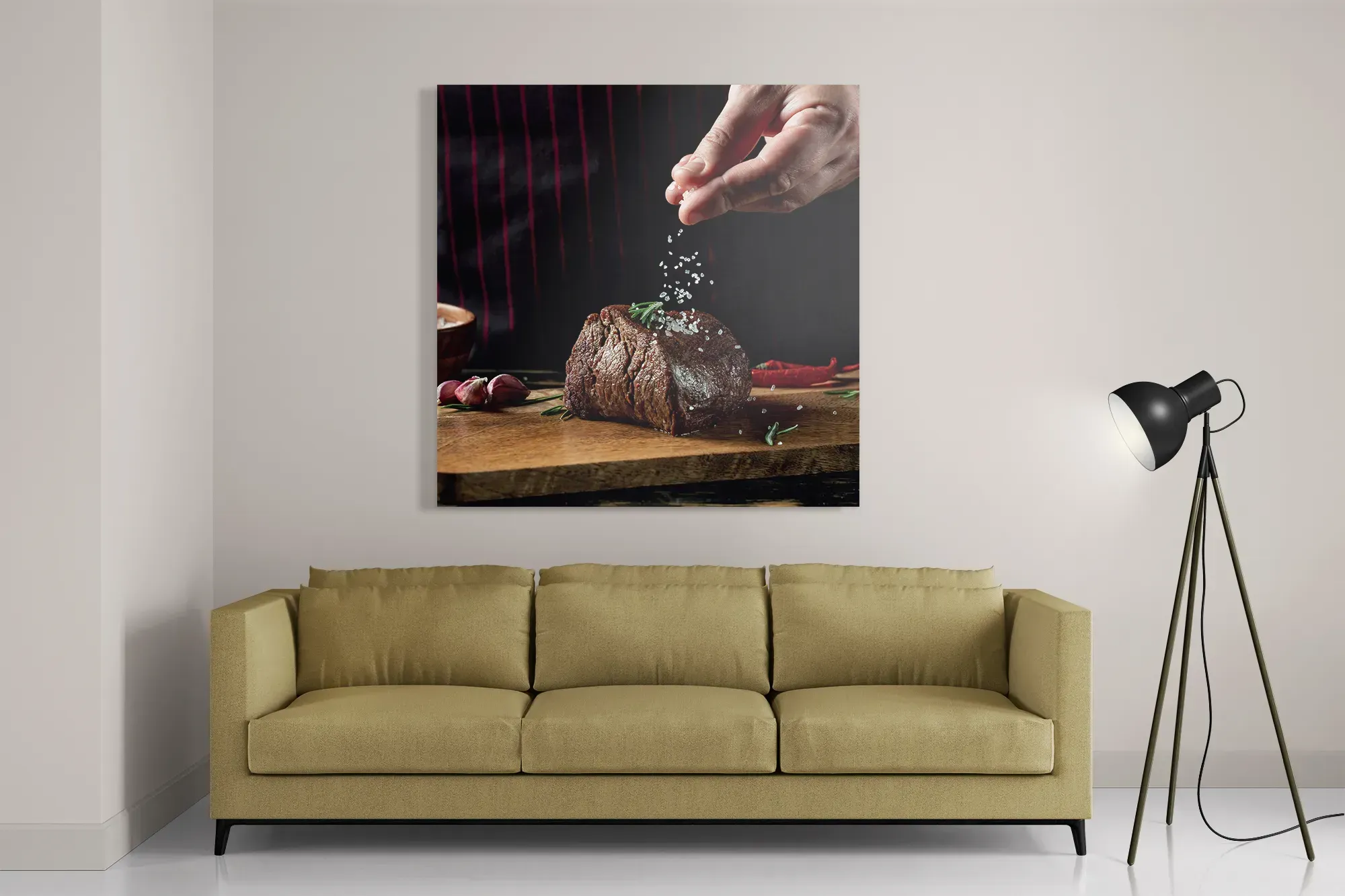 Schilderij Home Made Beef Vierkant Template D Vierkant Eten En Drinken 66 2