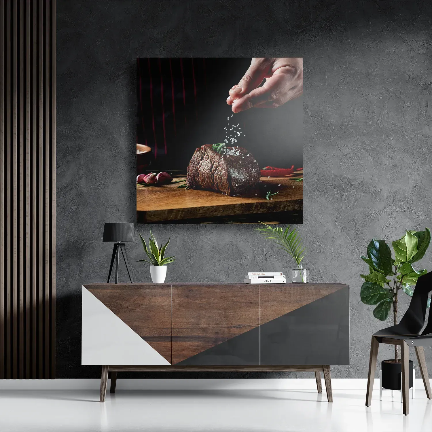 Schilderij Home Made Beef Vierkant Template D Vierkant Eten En Drinken 66 3