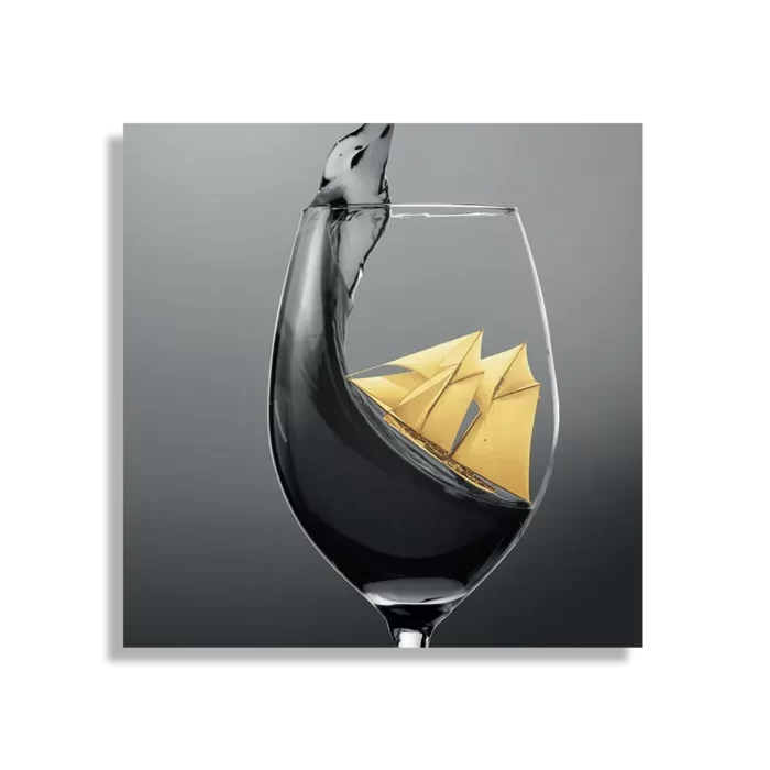 Schilderij Sailing Wine 01 Vierkant Template D Vierkant Eten En Drinken 80 1
