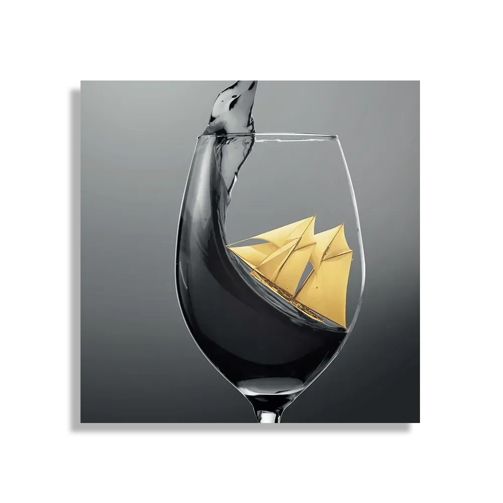Schilderij Sailing Wine 01 Vierkant Template D Vierkant Eten En Drinken 80 1