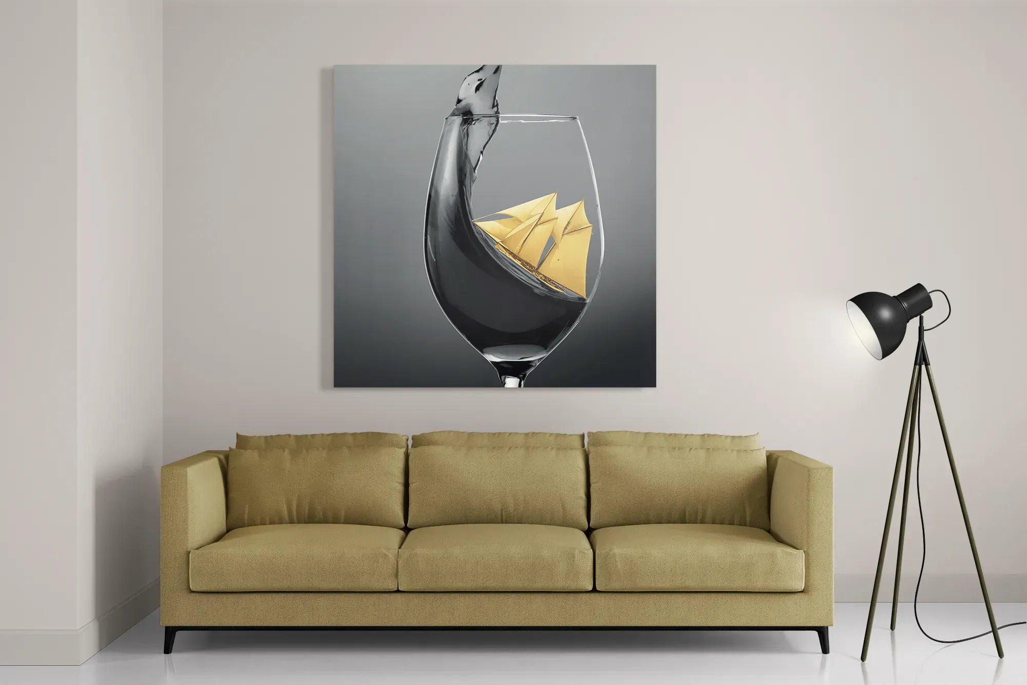 Schilderij Sailing Wine 01 Vierkant Template D Vierkant Eten En Drinken 80 2