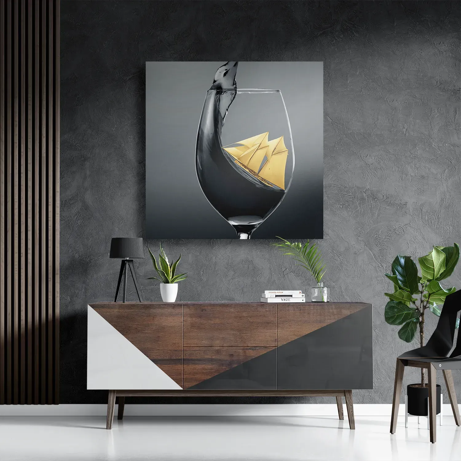 Schilderij Sailing Wine 01 Vierkant Template D Vierkant Eten En Drinken 80 3