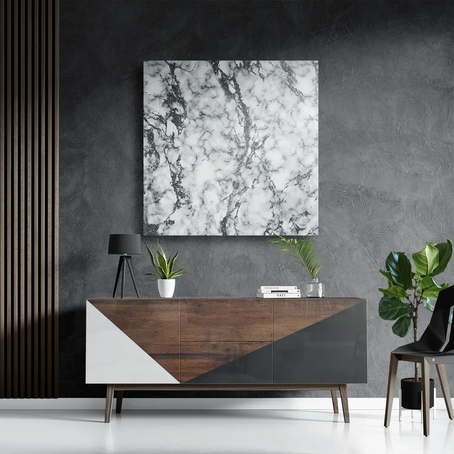 Schilderij Basis Marmer Look Grijs Vierkant Template D Vierkant Marmer 1 3