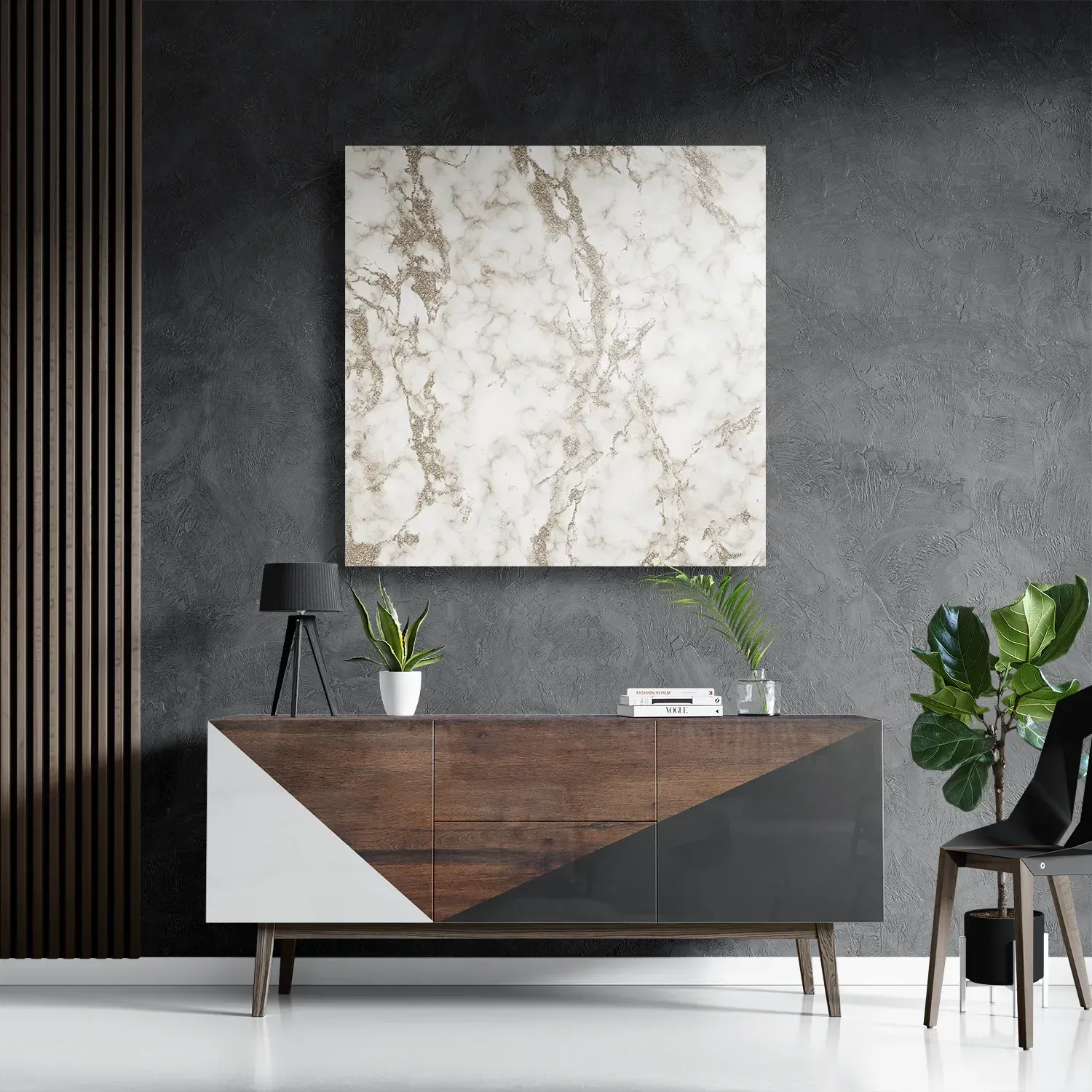 Schilderij Basis Marmer Look Grijs Vierkant Template D Vierkant Marmer 3 3