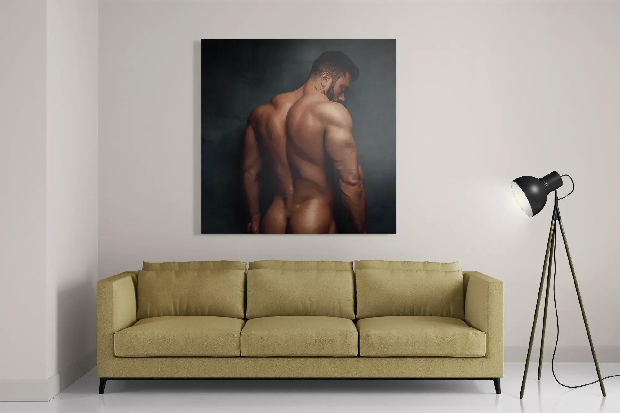 Template_D_Vierkant_Mensen_39-2 Schilderij Blote Man Van De Achterzijde Vierkant Template D Vierkant Mensen 39 2