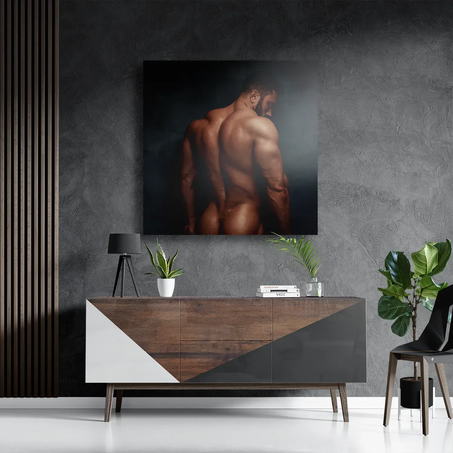 Template_D_Vierkant_Mensen_39-3 Schilderij Blote Man Van De Achterzijde Vierkant Template D Vierkant Mensen 39 3