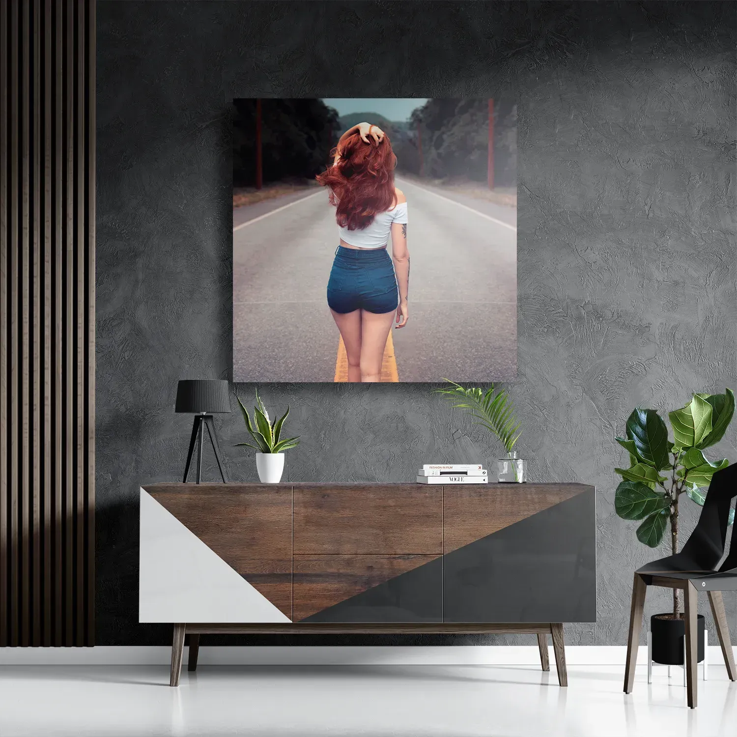 Schilderij Walk Away Vierkant Template D Vierkant Mensen 7 3