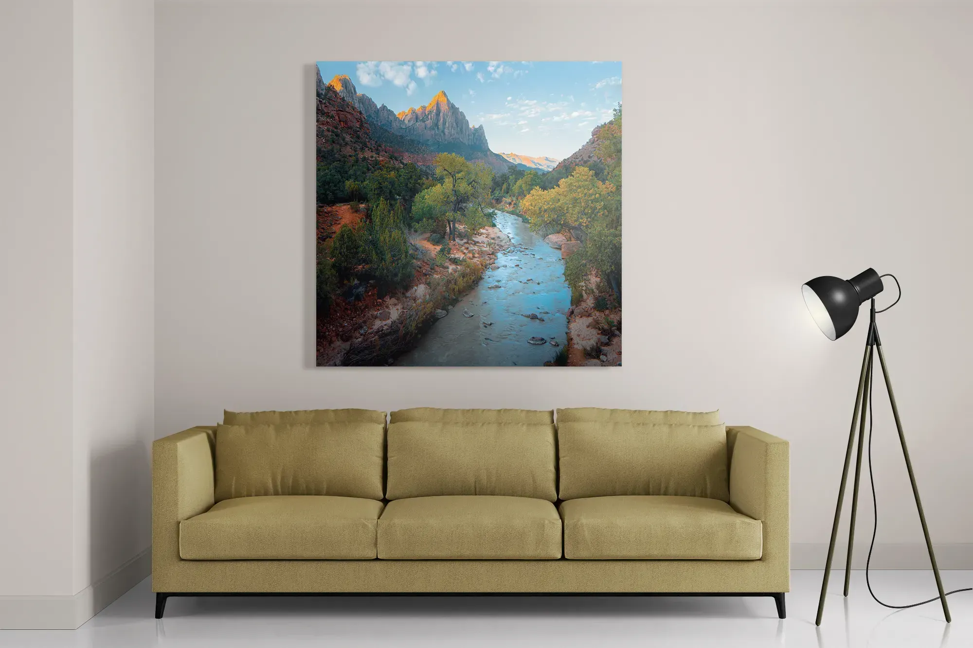 Template_D_Vierkant_Natuur_21-2 Schilderij De rivier van ZION Vierkant Template D Vierkant Natuur 21 2