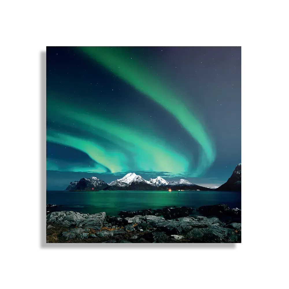 Schilderij Aurora Vierkant Template D Vierkant Natuur 32 1