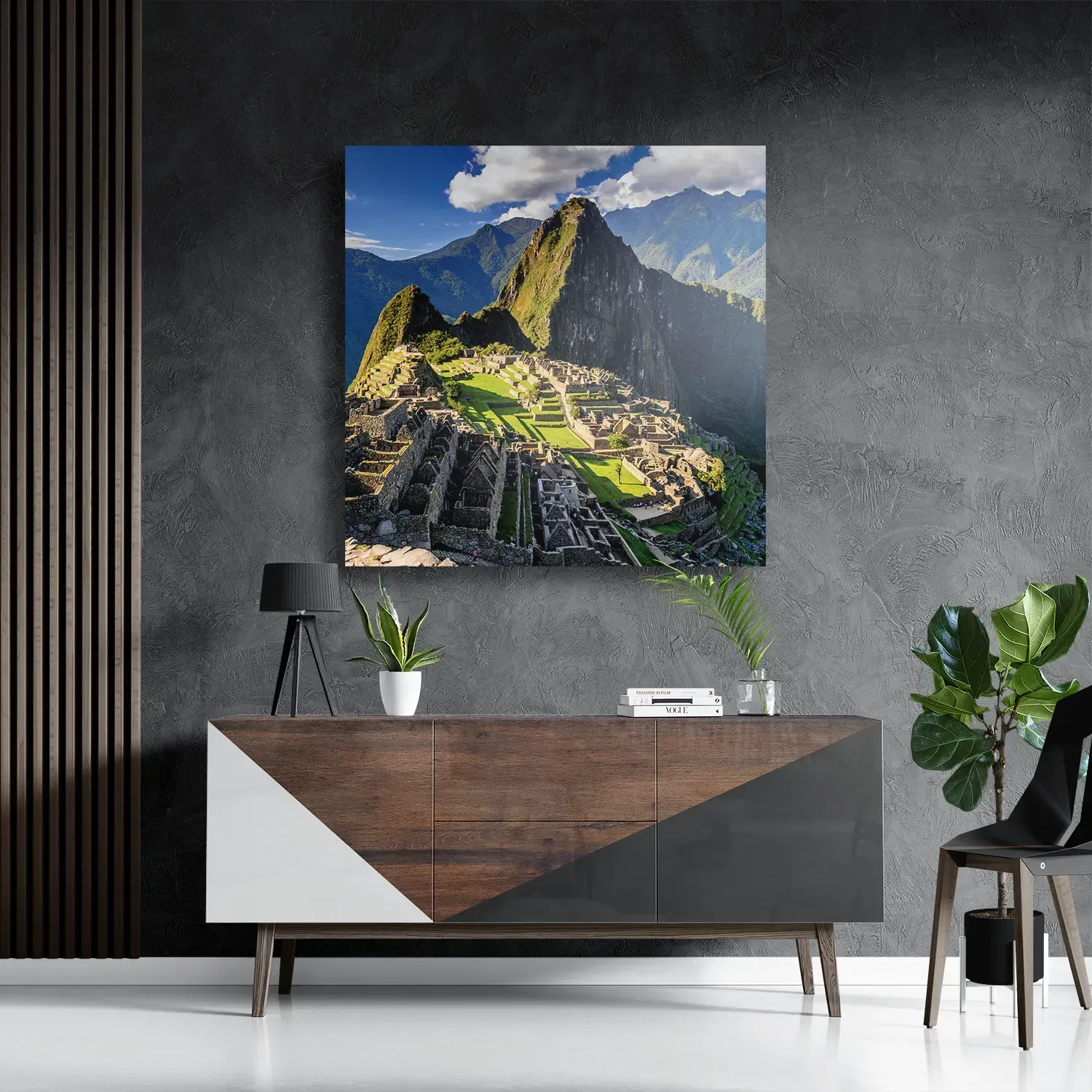 Schilderij Machu Picchu Vierkant Template D Vierkant Natuur 44 3