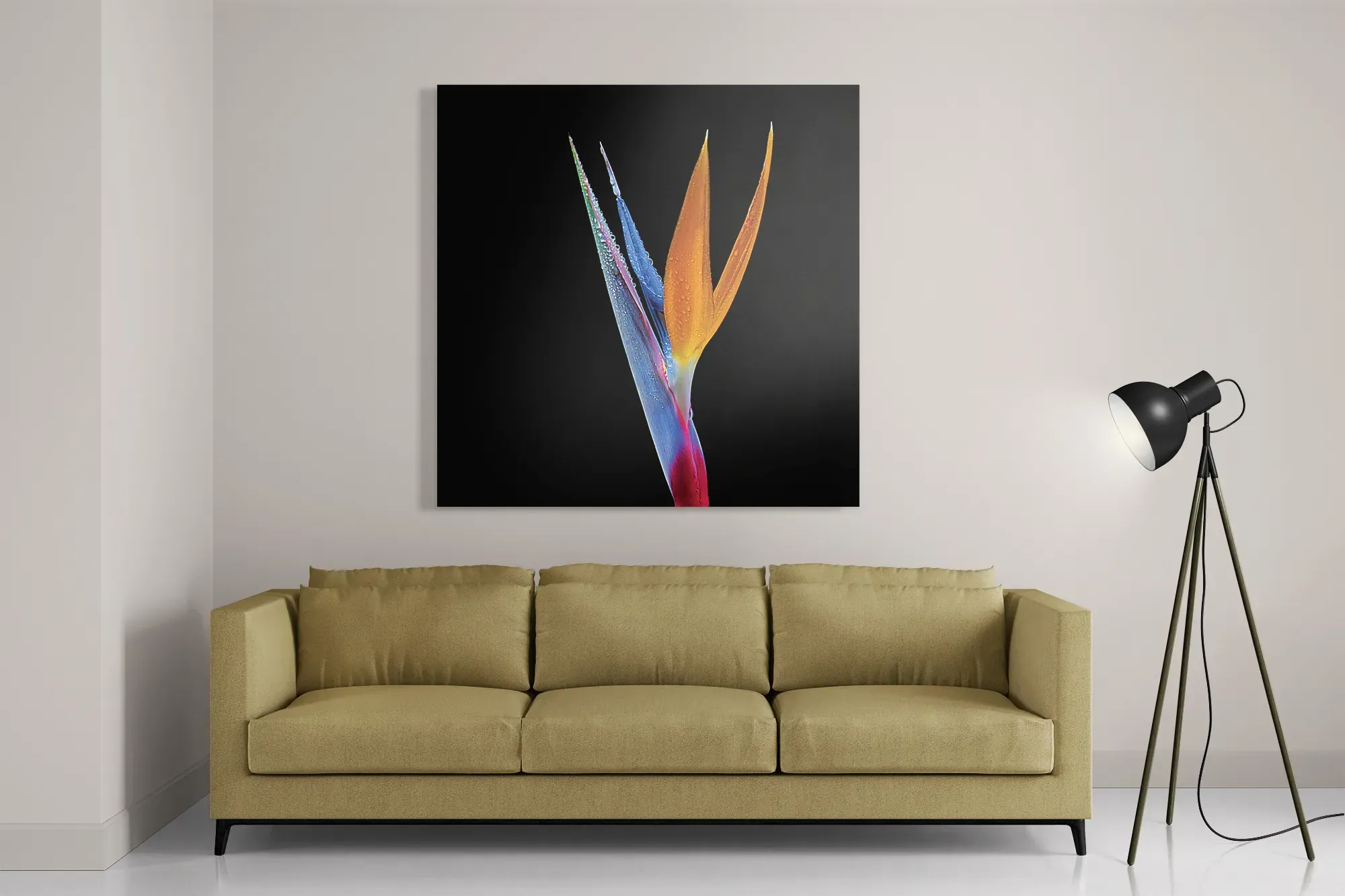 Schilderij Tropische Strelitzia Vierkant Template D Vierkant Natuur 46 2