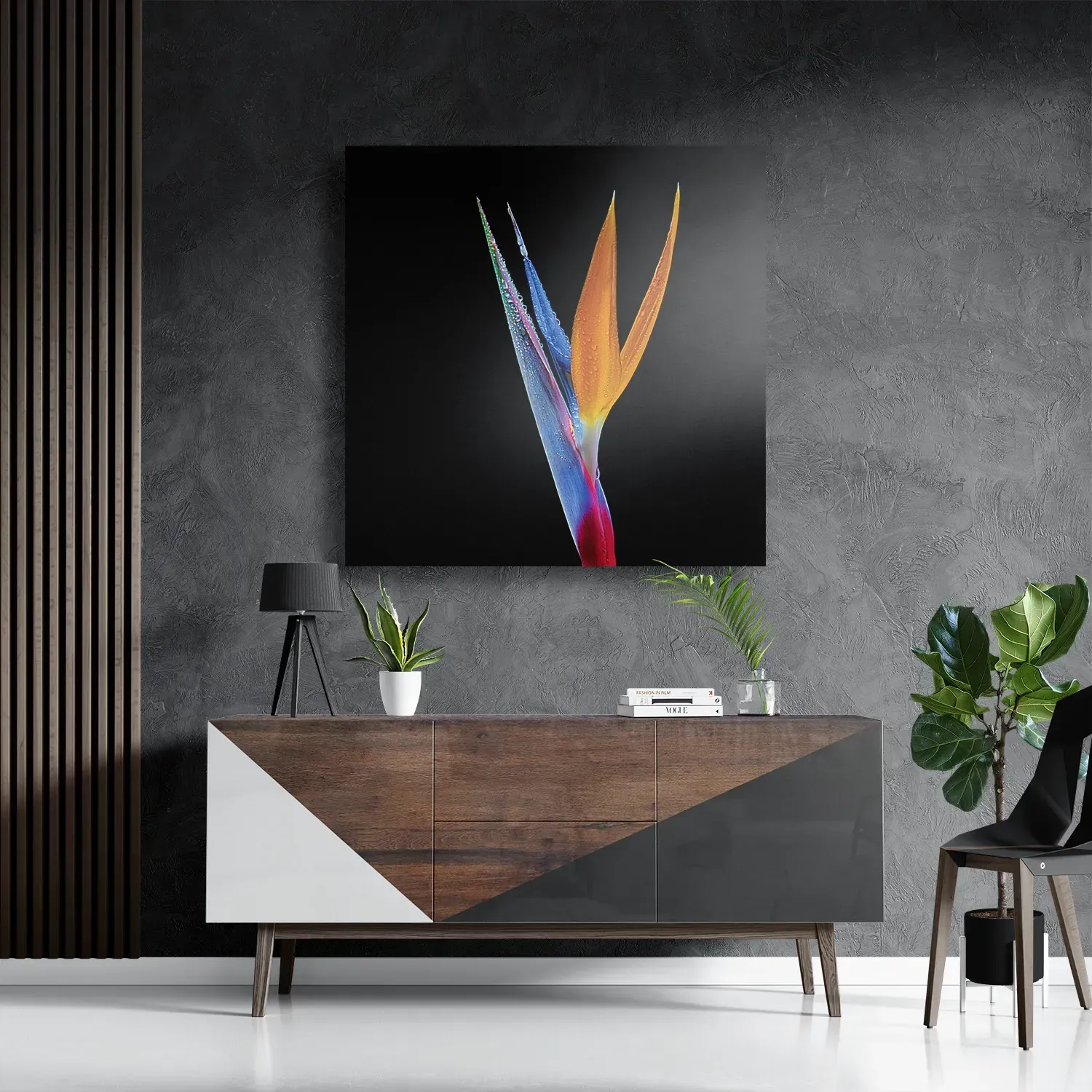 Schilderij Tropische Strelitzia Vierkant Template D Vierkant Natuur 46 3