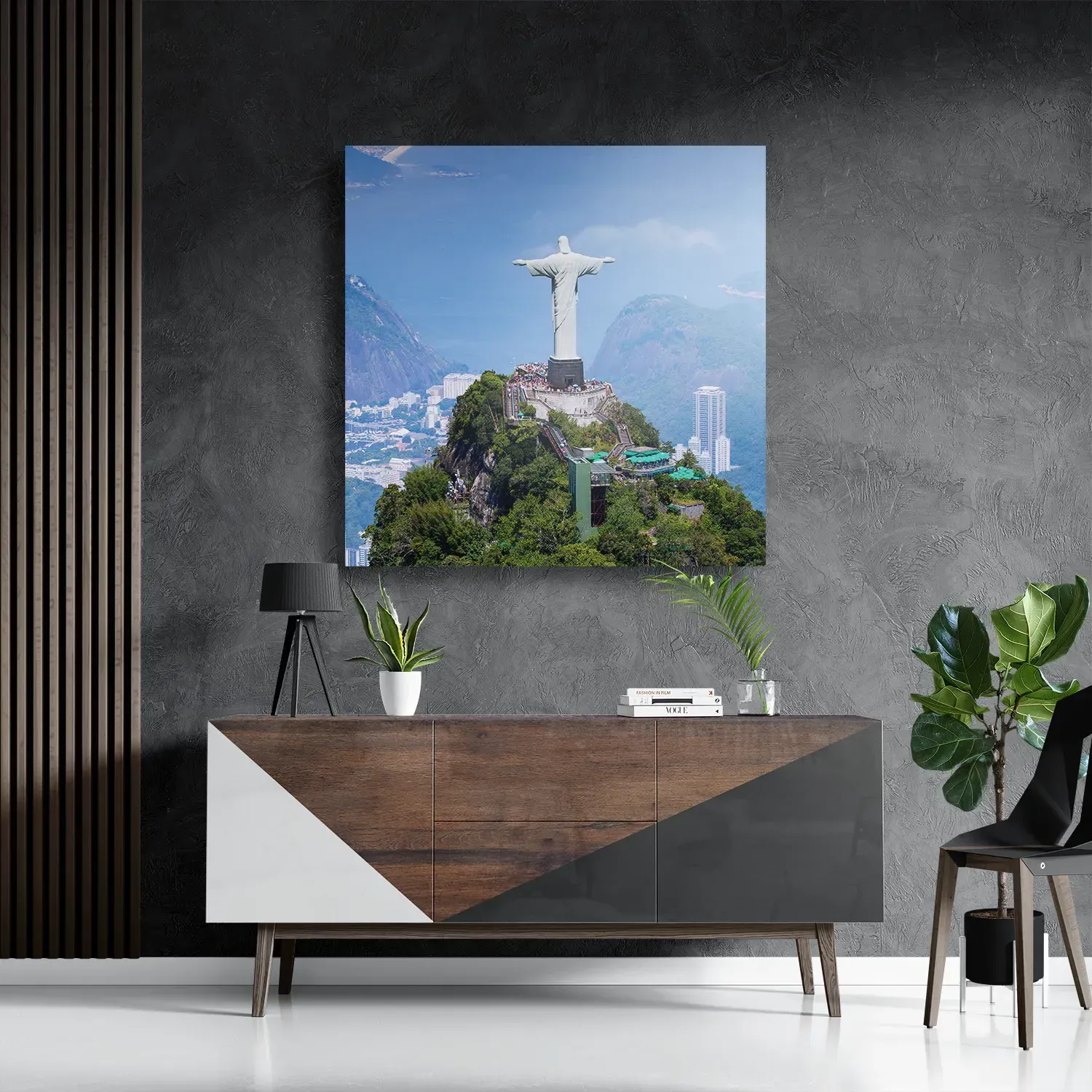 Schilderij Christus de verlosser Vierkant Template D Vierkant Natuur 50 3